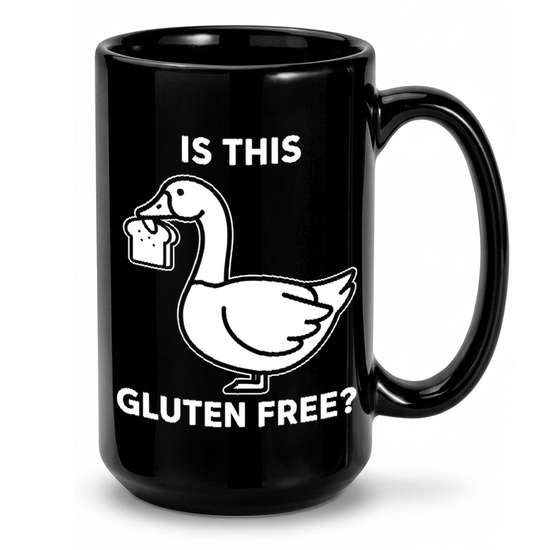 Goose Gluten Free Question Mug