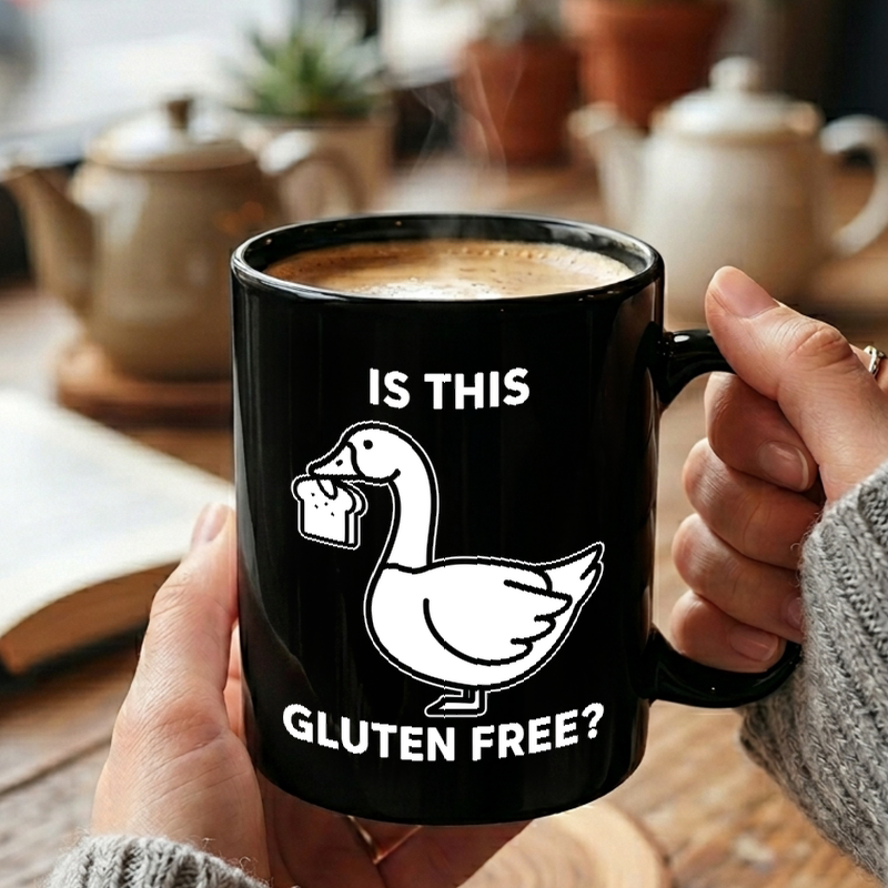 Goose Gluten Free Question Mug