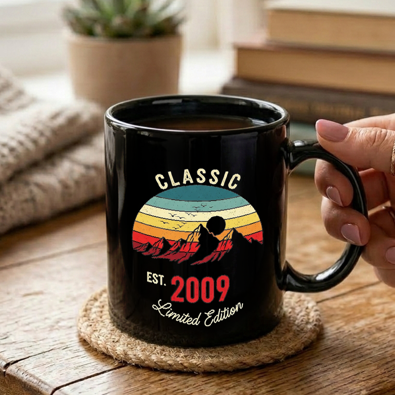 Vintage 2009 Mountain Emblem Mug