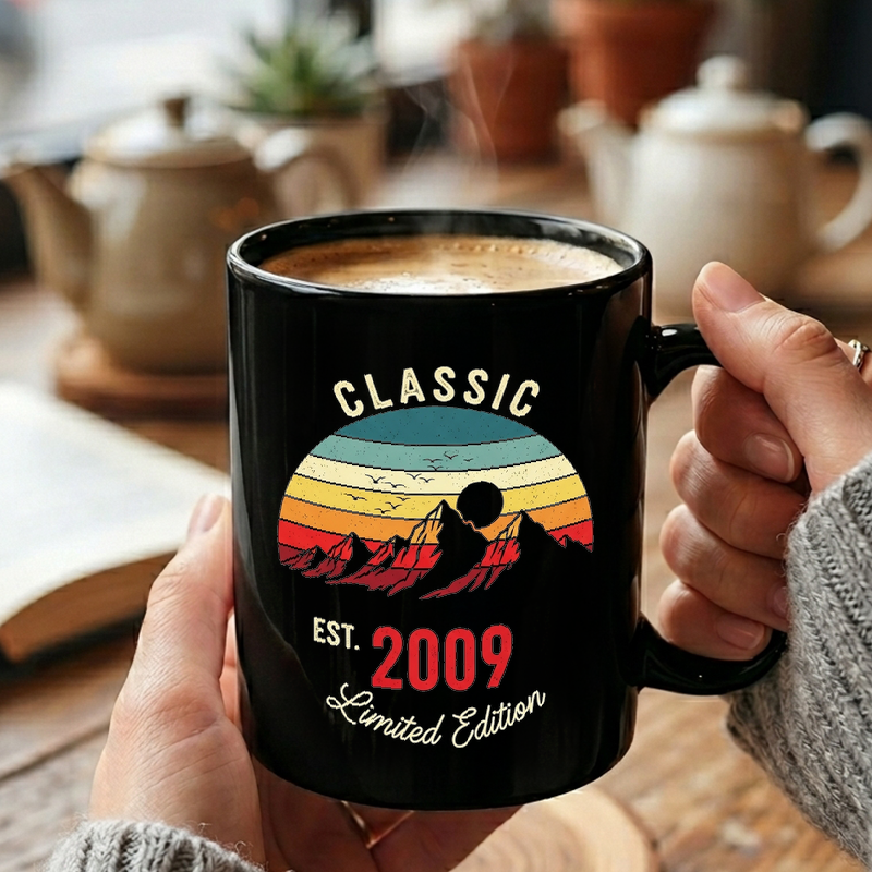 Vintage 2009 Mountain Emblem Mug