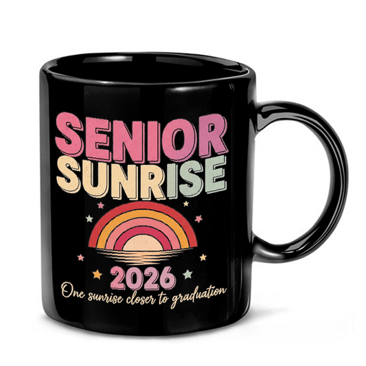 Retro Sunrise Graduation Design Mug