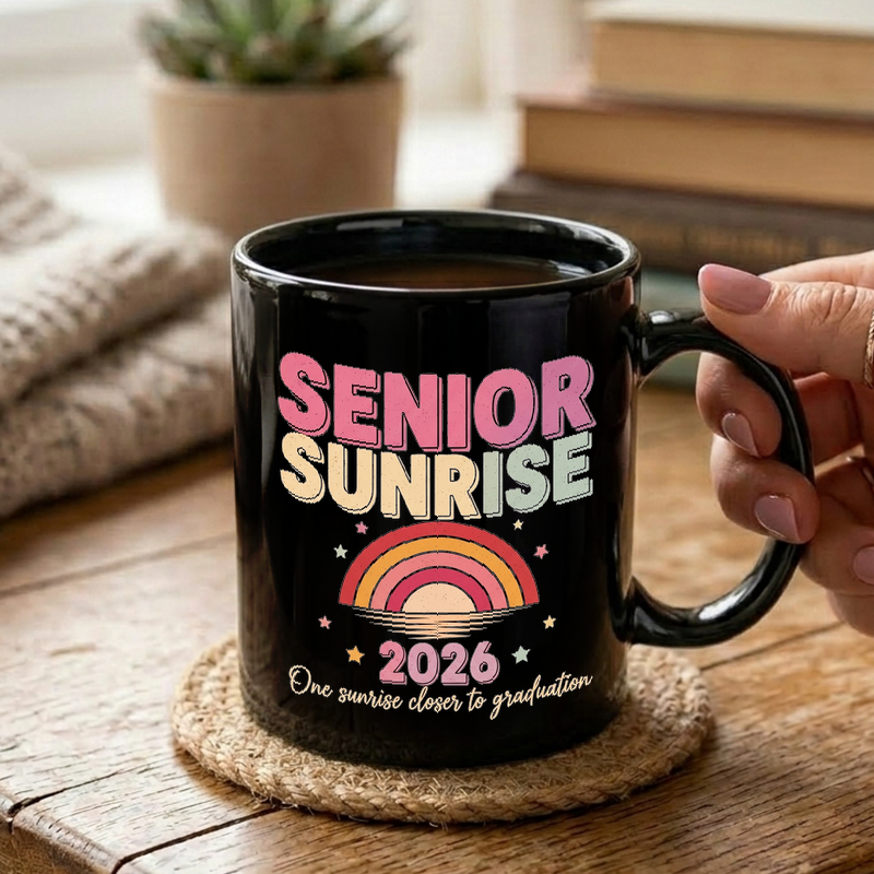 Retro Sunrise Graduation Design Mug