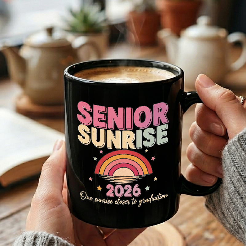 Retro Sunrise Graduation Design Mug