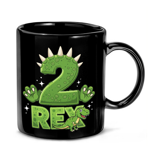 Dinosaur Two Rex Birthday Mug