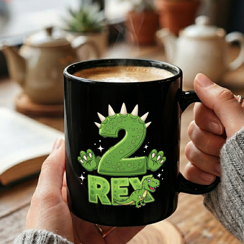 Dinosaur Two Rex Birthday Mug