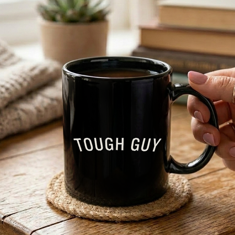 Tough Guy Minimalist Text Mug