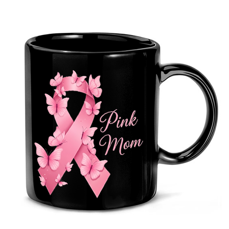 Pink Ribbon Butterfly Hope Mug