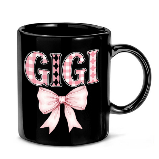 Gigi Coquette Pink Bow Design Mug
