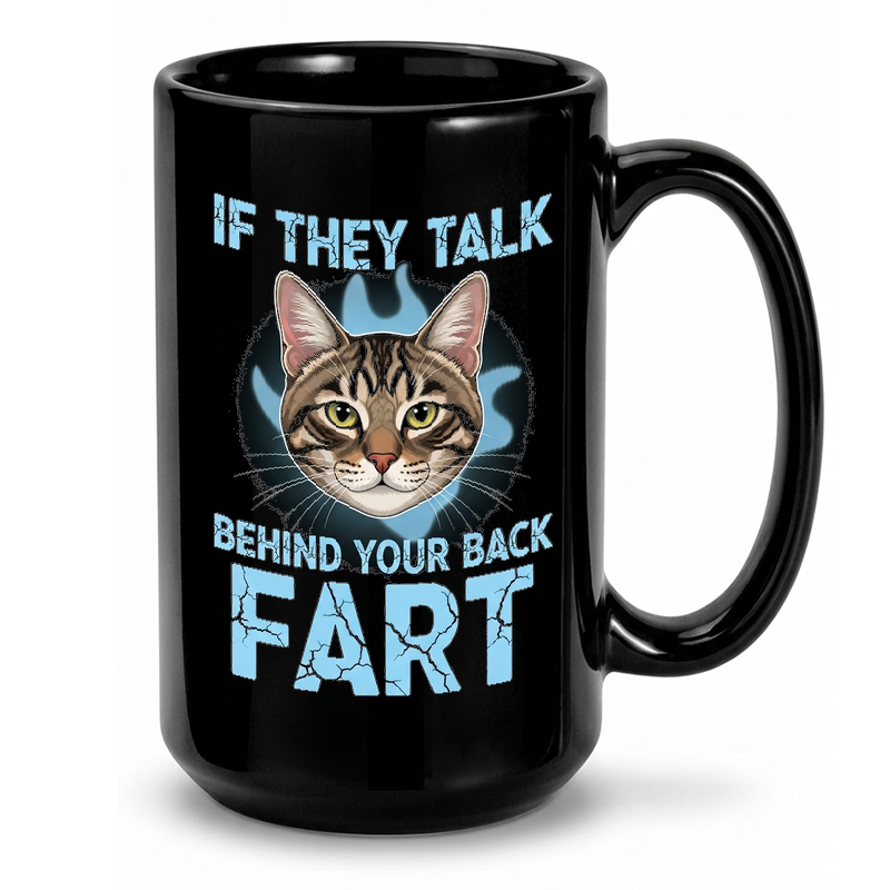 Silly Cat Fart Meme Mug