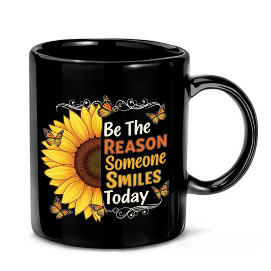 Sunflower & Motivational Quote Mug