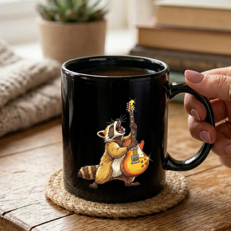 Raccoon Rock Star Mug