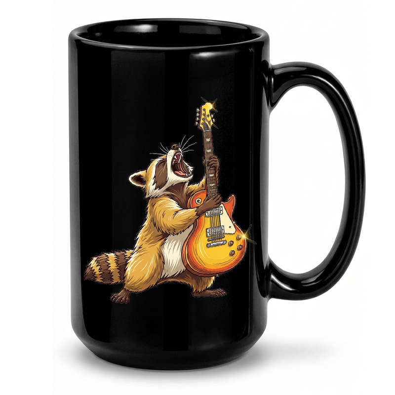 Raccoon Rock Star Mug