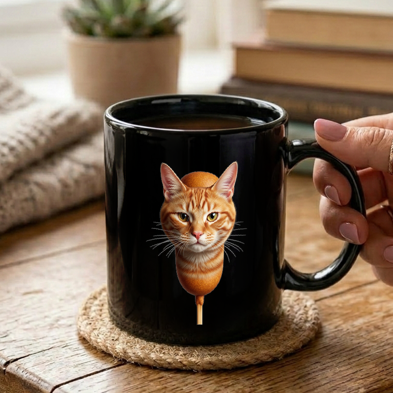 Corn Dog Cat Hybrid Mug
