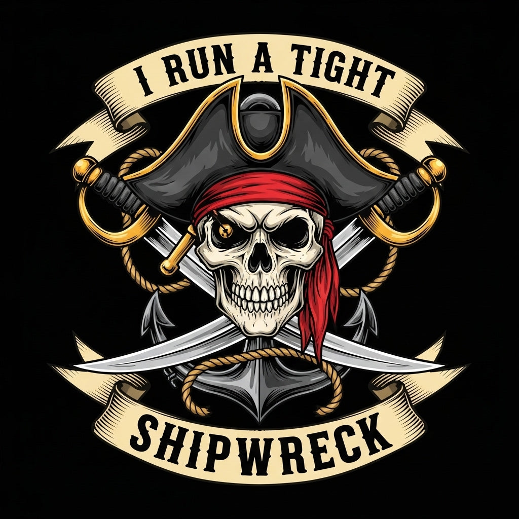 Pirate Skull Shipwreck Design Mug