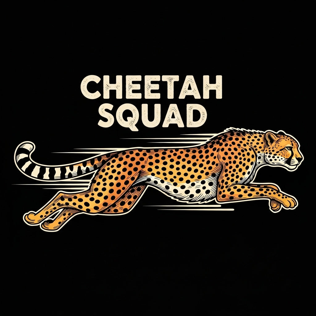 Running Cheetah Squad Graphic Mug