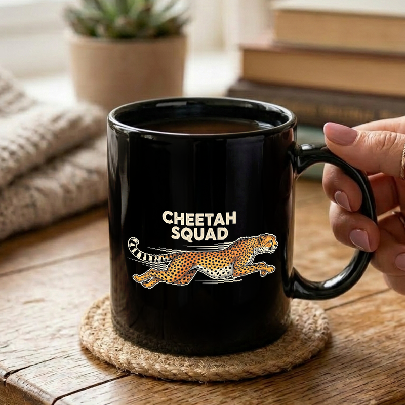 Running Cheetah Squad Graphic Mug