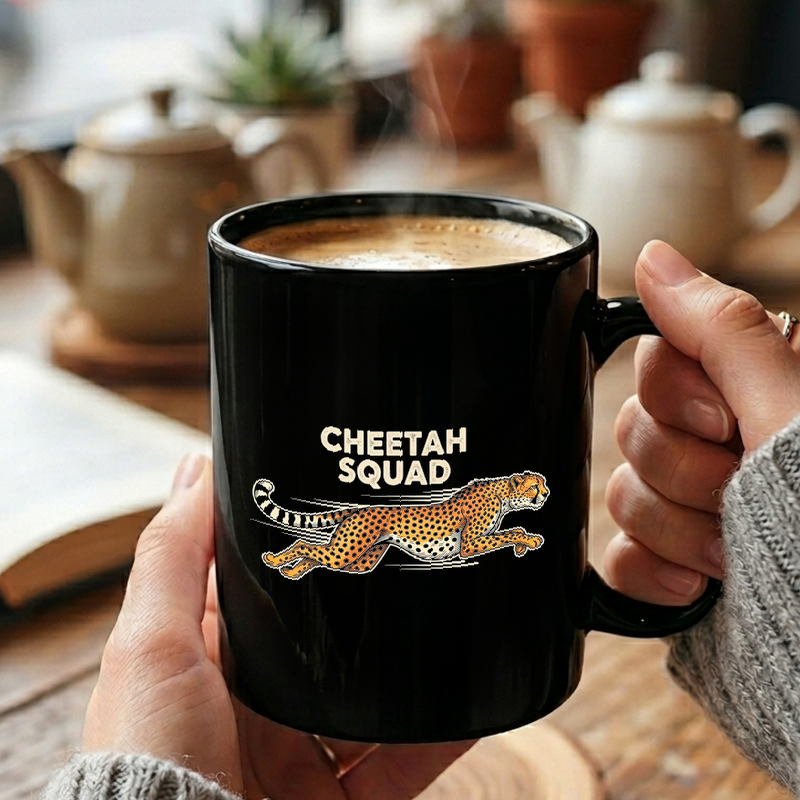 Running Cheetah Squad Graphic Mug
