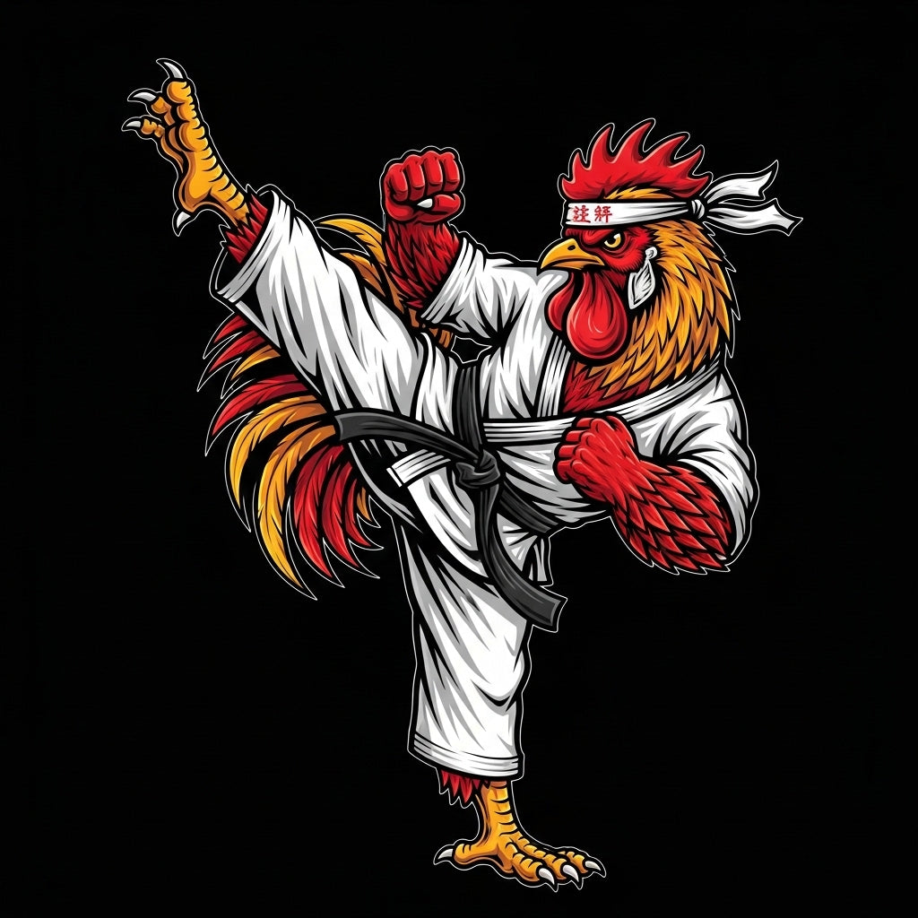 Rooster Martial Arts Kick Mug