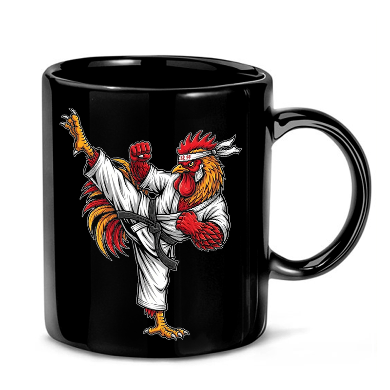 Rooster Martial Arts Kick Mug