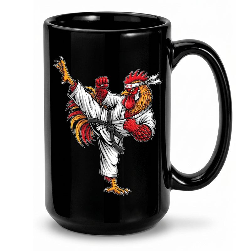 Rooster Martial Arts Kick Mug