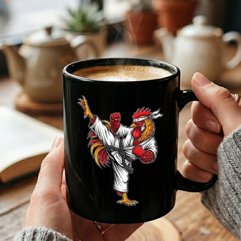 Rooster Martial Arts Kick Mug