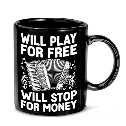 Accordion Player Humor Mug