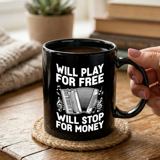 Accordion Player Humor Mug