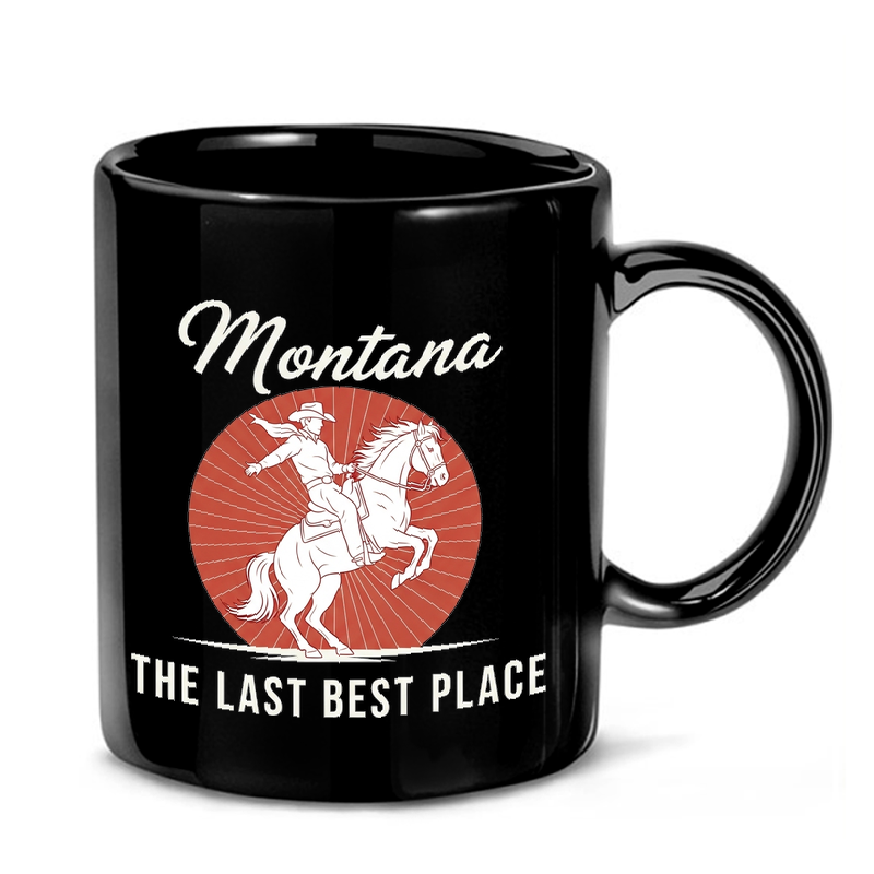 Montana Cowboy Silhouette Mug