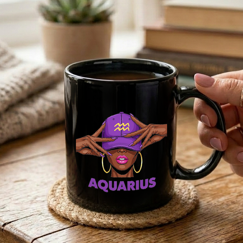 Aquarius Woman Illustration Mug