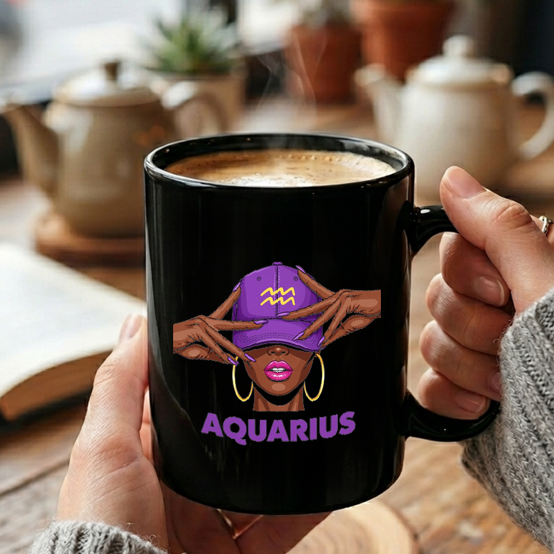 Aquarius Woman Illustration Mug