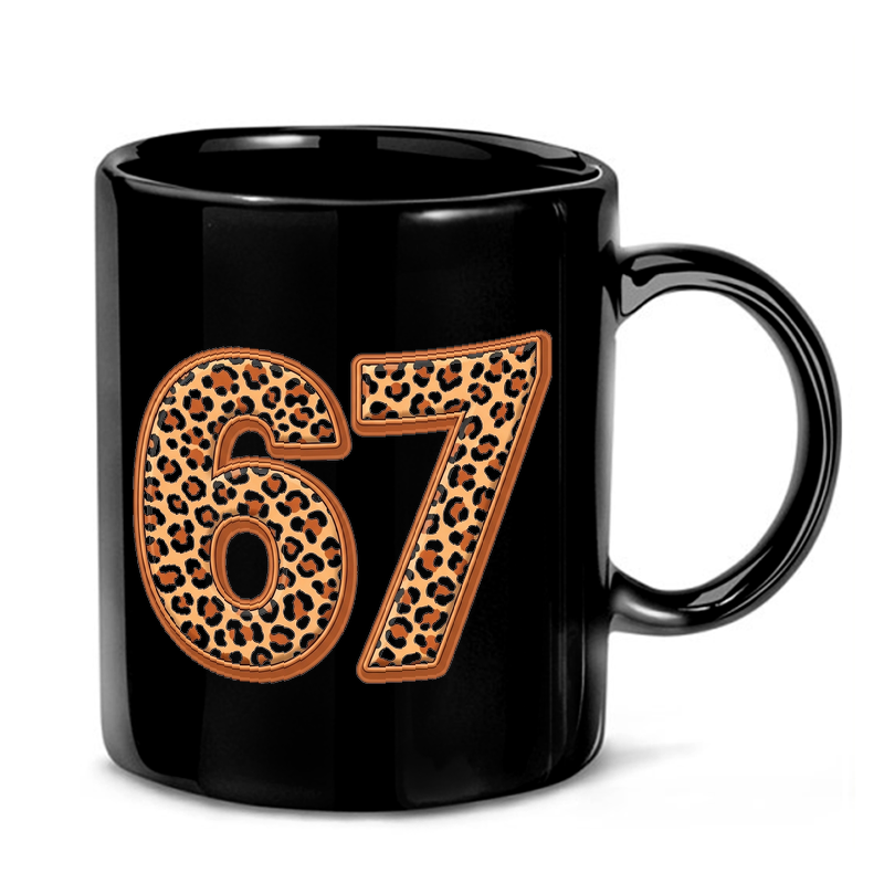 Leopard Print Number 67 Mug