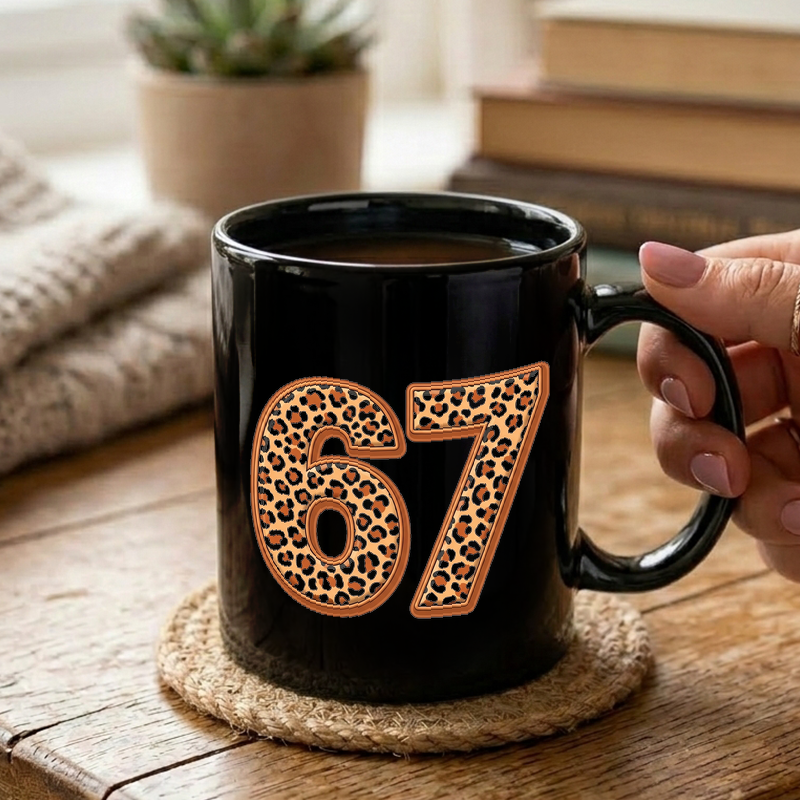 Leopard Print Number 67 Mug