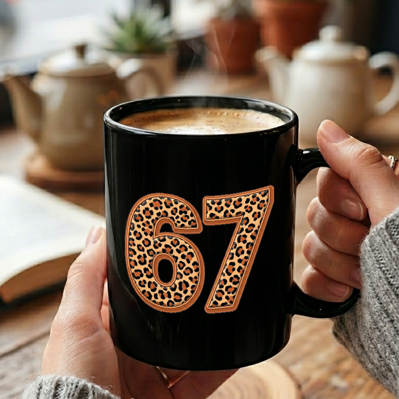 Leopard Print Number 67 Mug