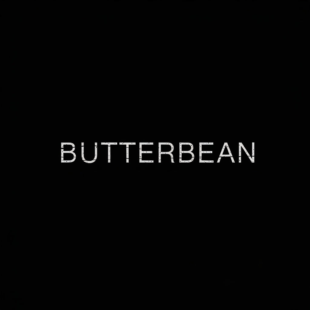 Distressed Butterbean Typography Mug