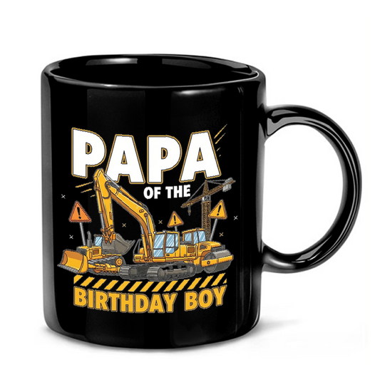 Excavator Birthday Boy Design Mug