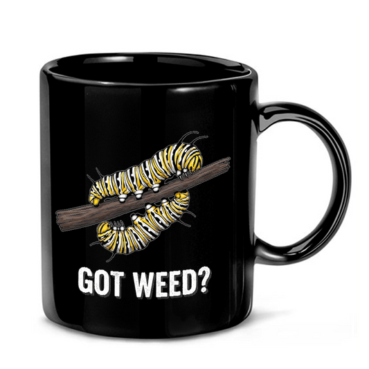 Monarch Caterpillar Illustration Mug
