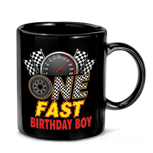 Racing Speedometer Birthday Design Mug