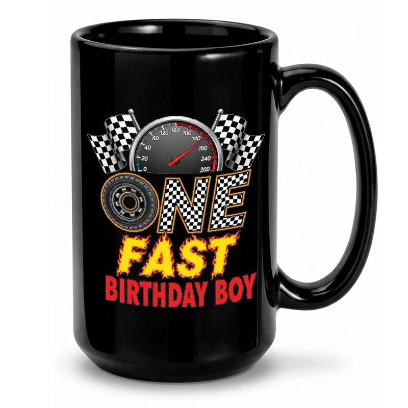 Racing Speedometer Birthday Design Mug