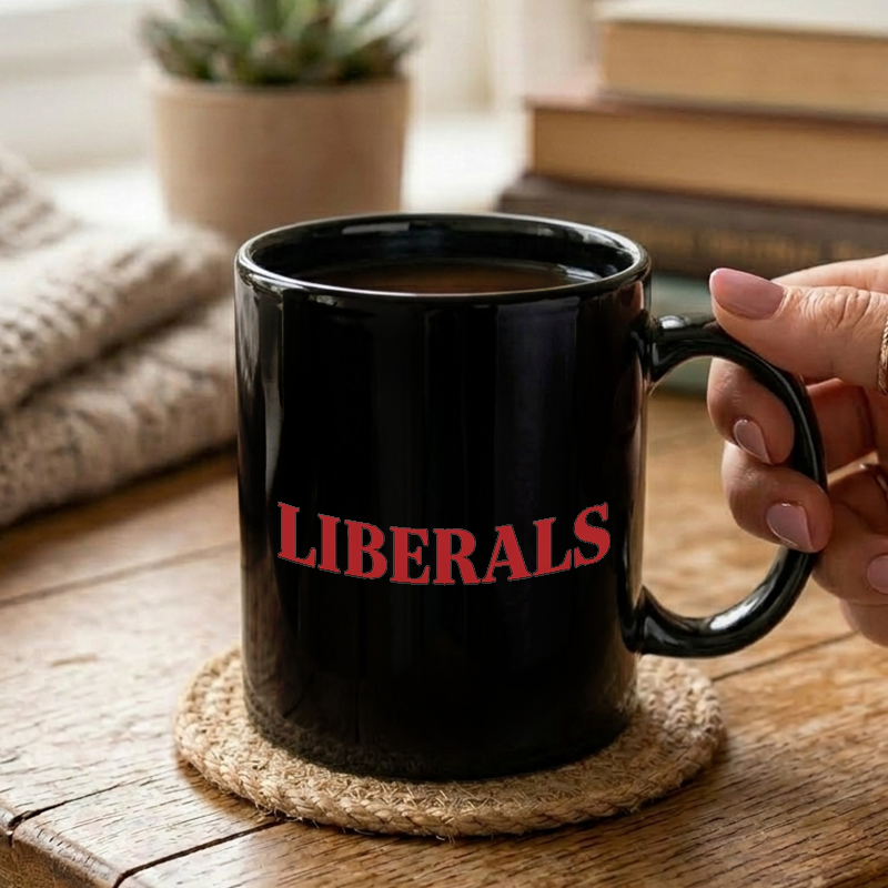 Bold Liberals Typography Mug