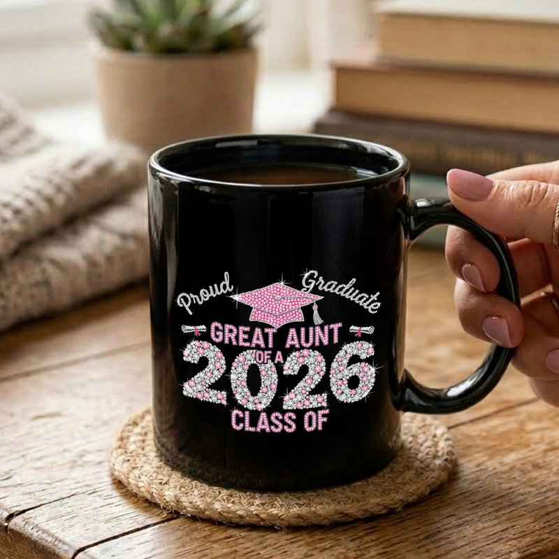 Rhinestone Graduation Year 2026 Mug