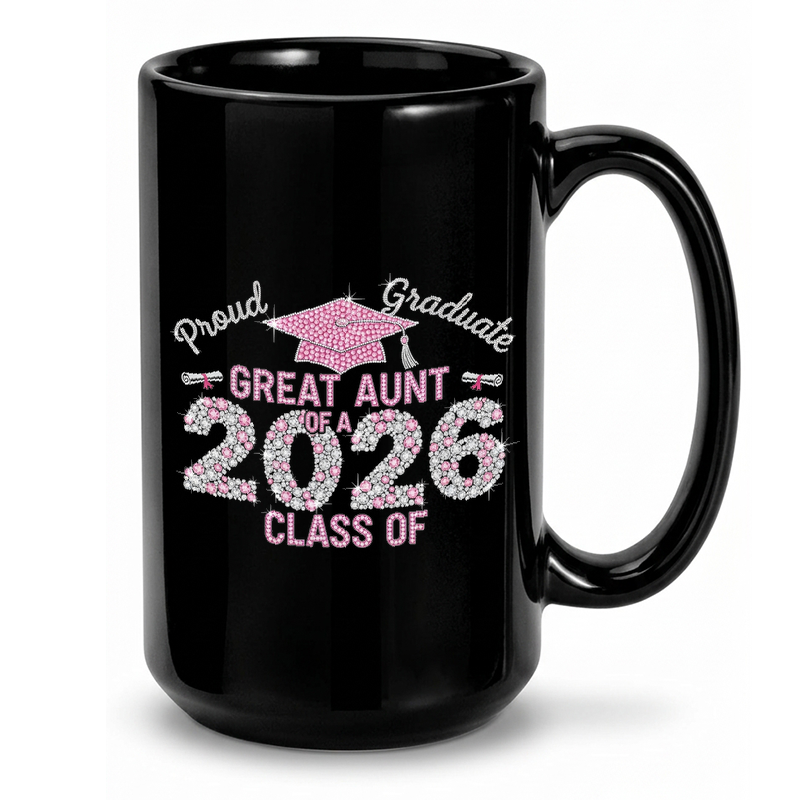 Rhinestone Graduation Year 2026 Mug