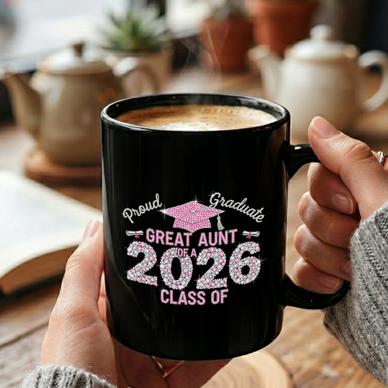 Rhinestone Graduation Year 2026 Mug
