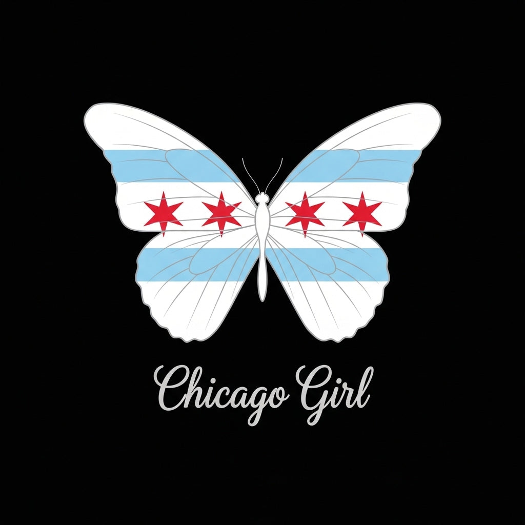 Chicago Butterfly Flag Design Mug