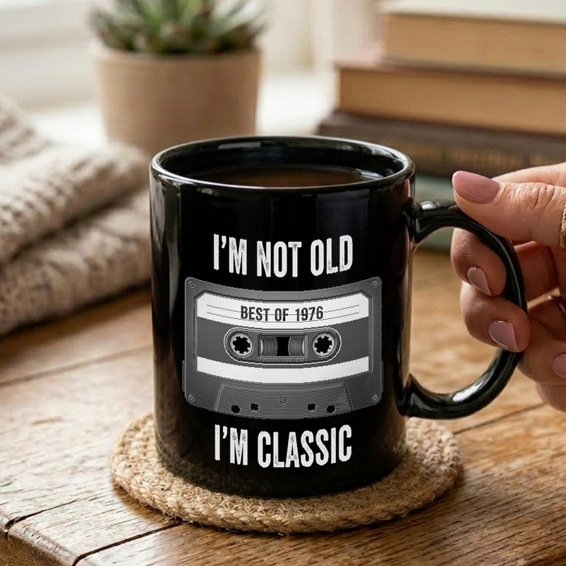 Vintage Cassette Tape Design Mug