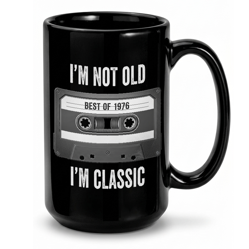 Vintage Cassette Tape Design Mug