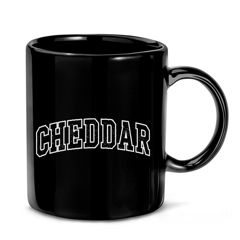Cheddar Varsity Lettering Mug