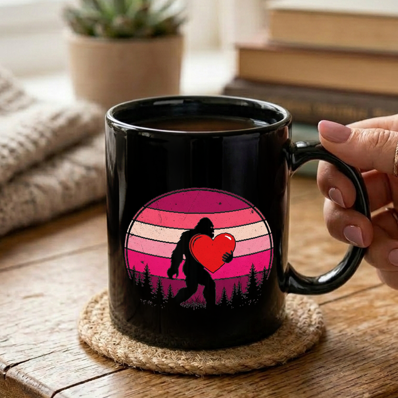Bigfoot Valentine's Sasquatch Mug