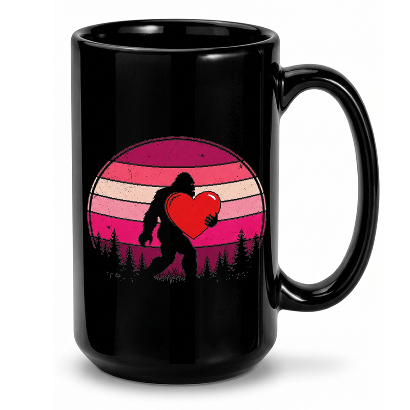 Bigfoot Valentine's Sasquatch Mug