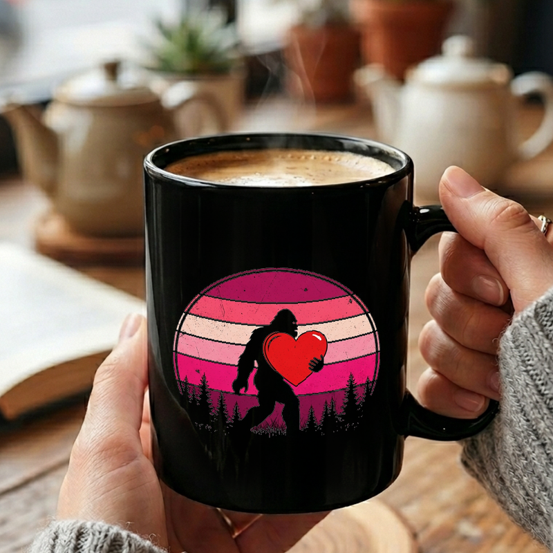 Bigfoot Valentine's Sasquatch Mug