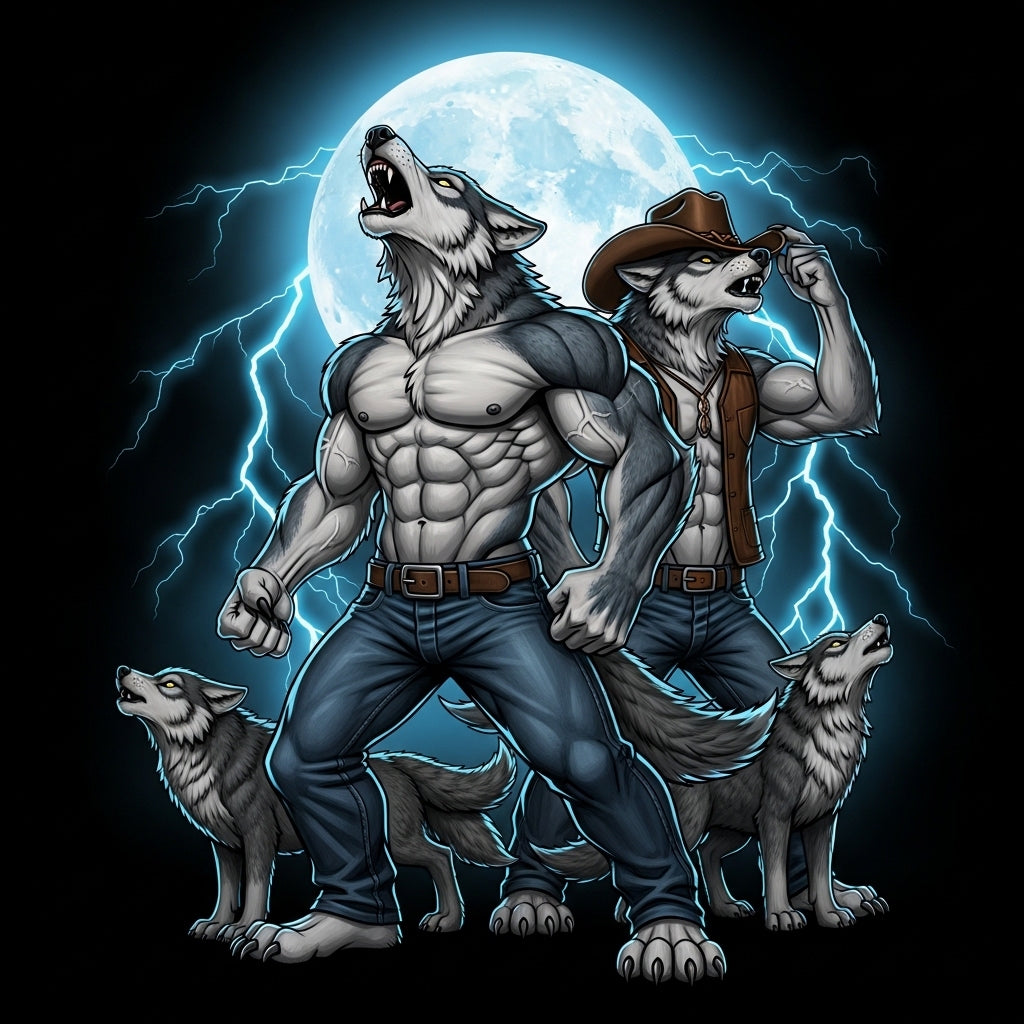 Howling Wolves Full Moon Mug